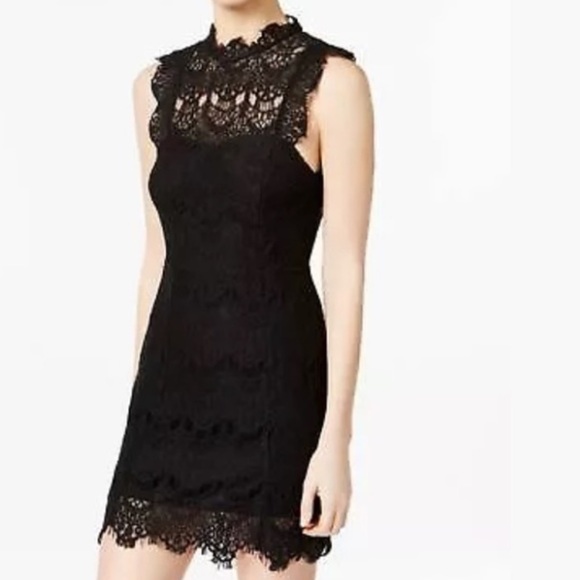 Free People Intimately Daydream Bodycon Slip Black Lace Sheath Dress - Picture 3 of 11